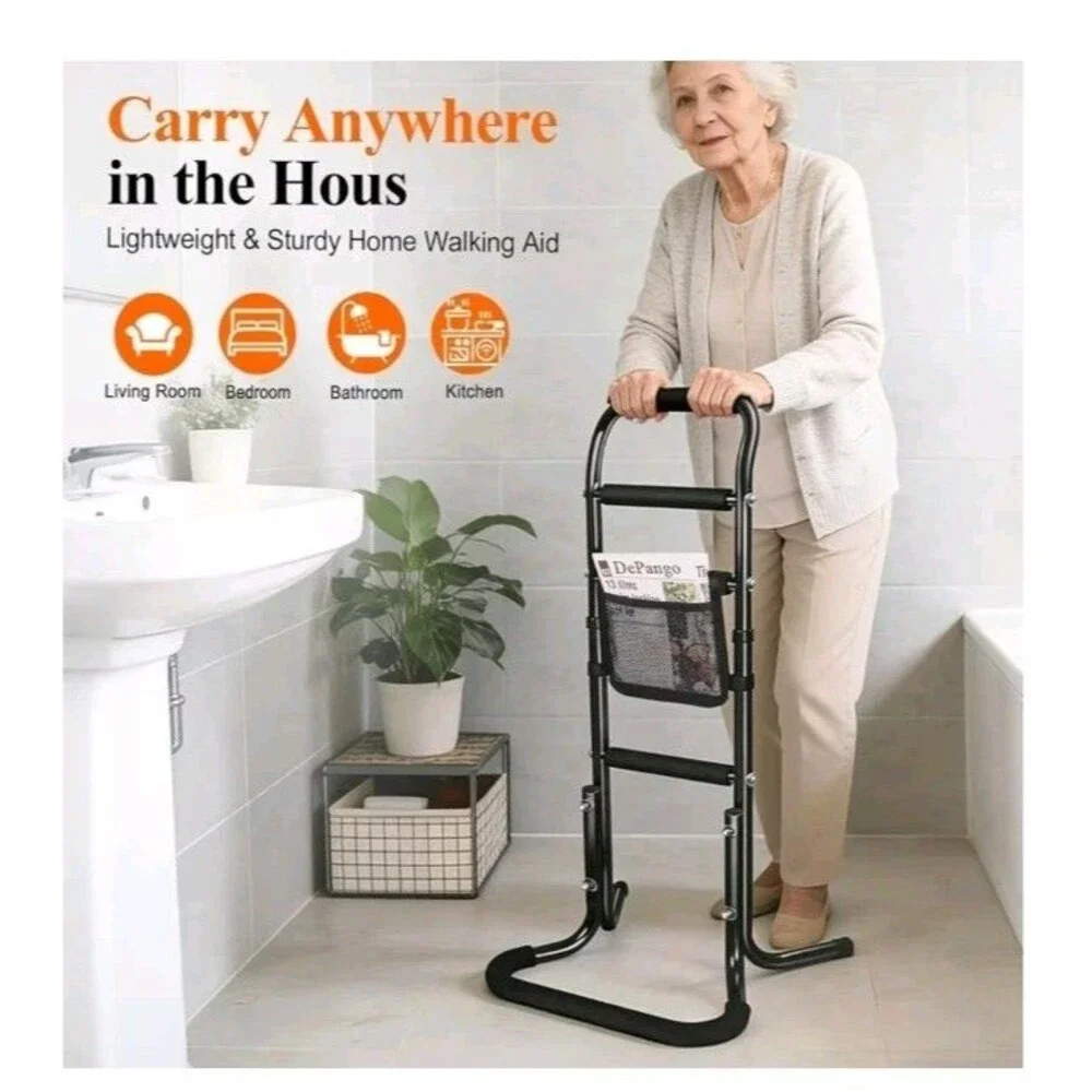 Adjustable Aluminum Alloy Mobility Stand Assist Aid,  Walking Support with 300lb